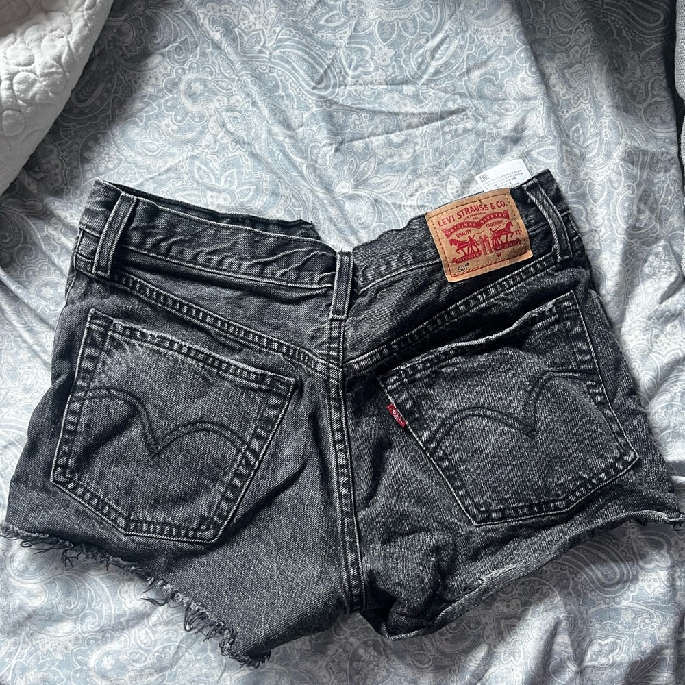 Levi Black Denim shorts